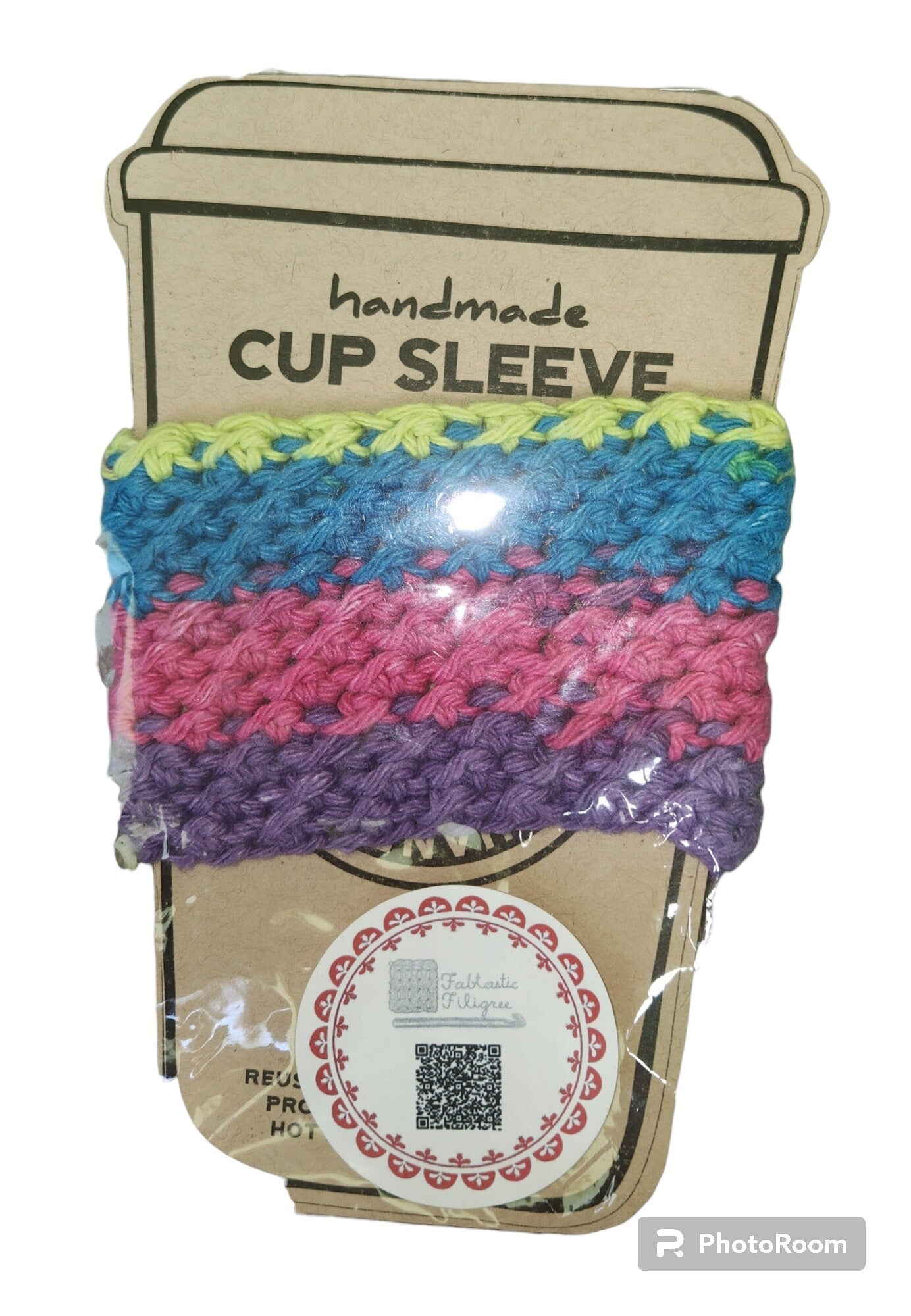 100% Cotton Handmade Crochet Coffee Koozies