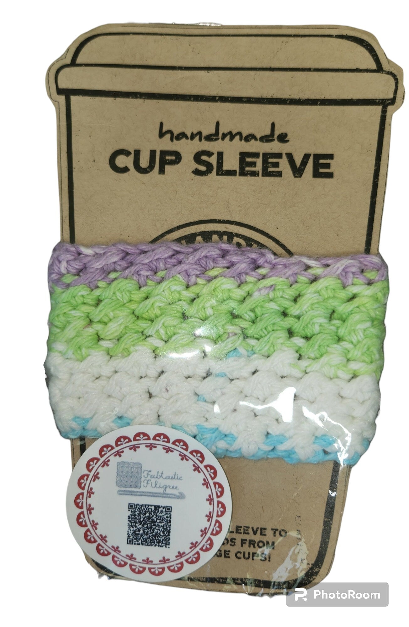 100% Cotton Handmade Crochet Coffee Koozies